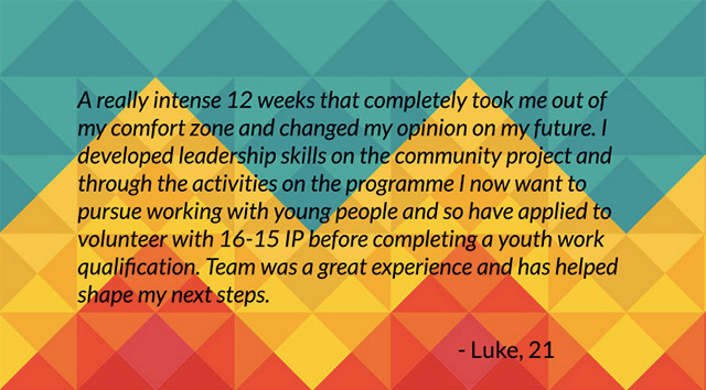 Luke, 21, Prince's Trust  Programme Participant