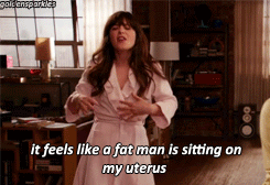 Fat man on uterus