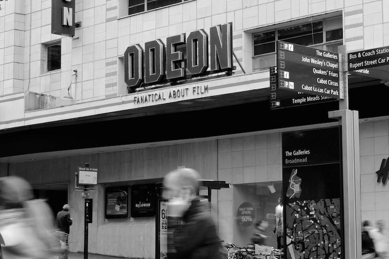 Black & White picture of The Odeon Cinema